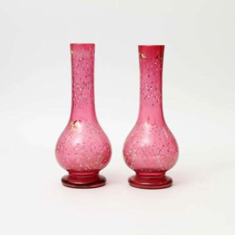 Wohl MURANO Paar Vasen, Ende 19. Jahrhundert - Foto 2