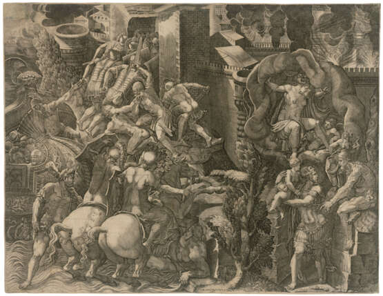 Ghisi, Giorgio. GIORGIO GHISI (1520-1582) AFTER GIOVANNI BATTISTA SCULTORI (1503-1575) - Foto 1