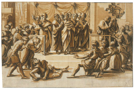 Carpi, Ugo. UGO DA CARPI (ACTIVE 1502-32) AFTER AGOSTINO VENEZIANO (1490-1540) AFTER RAPHAEL (1483-1520) - photo 1