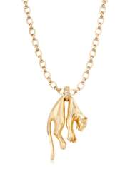 CARTIER PANTHER PENDANT AND NECKLACE