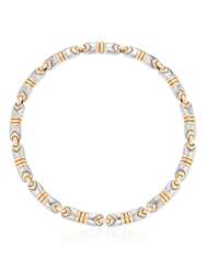 BULGARI GOLD AND STEEL NECKLACE