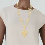 DIAMOND AND GOLD PENDANT NECKLACE/BROOCH - Foto 4