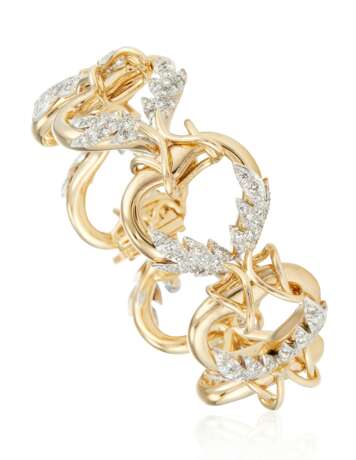 Schlumberger, Jean. Tiffany & Co.. TIFFANY & CO. SCHLUMBERGER DIAMOND AND GOLD BRACELET - Foto 1