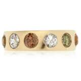 MULTI-COLORED DIAMOND RING WITH GIA REPORT - photo 1