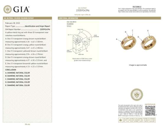 MULTI-COLORED DIAMOND RING WITH GIA REPORT - photo 5