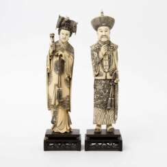 Kaiserpaar aus Elfenbein. CHINA, um 1920/30