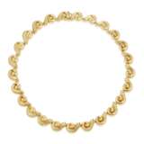 HIDALGO HAMMERED GOLD LINK NECKLACE - фото 1