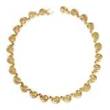 HIDALGO HAMMERED GOLD LINK NECKLACE - photo 2