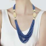 SAPPHIRE AND DIAMOND NECKLACE - фото 4