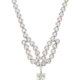 DIAMOND AND PLATINUM NECKLACE WITH GIA REPORT - фото 1