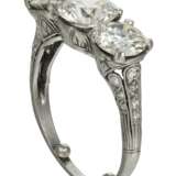 DIAMOND AND PLATINUM RING WITH GIA REPORTS - photo 2