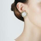 PEARL AND DIAMOND EARRINGS WITH GIA REPORTS - Foto 3