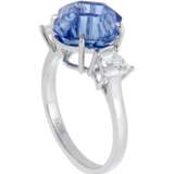 SAPPHIRE AND DIAMOND RING WITH AGL REPORT - фото 2