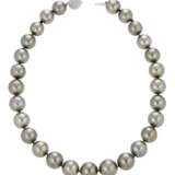 CULTURED PEARL AND DIAMOND NECKLACE - фото 2