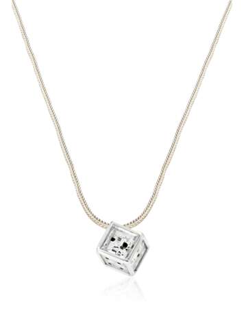 NO RESERVE ~ DIAMOND 'DIE' NECKLACE WITH GIA REPORT - Foto 1