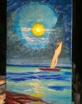 Ночь на море. Night at sea. Ночь на море. Night at sea.