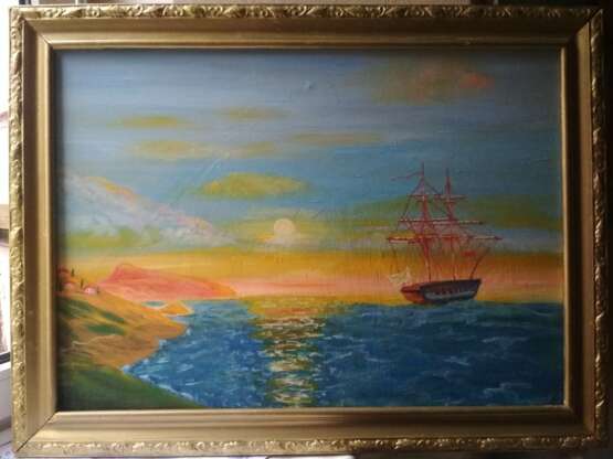 Картина «Раннее утро на море», Холст, Масляные краски, Реализм, Морской пейзаж, Украина, 2020 г. - фото 1