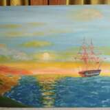 Peinture «Tôt le matin en mer», Toile, Peinture à l'huile, Réalisme, Marine, Ukraine, 2020 - photo 3