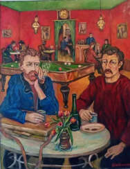 Treffen in Arly Van Gogh und Paul Gauguin