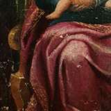 Painting “The Madonna And Child Enthroned - BEAUTIFUL ANTIQUE OIL PAINTING  - From The 16th 17h Centuries”, Canvas, Oil paint, Baroque, Fantasy, From the 16th 17h Centuries - photo 3