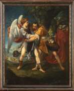 Flämische Schule. Fight of Jacob with the ANGEL, Flemish school, 17th century, OIL ON CANVAS - Great Painting