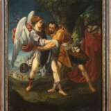 Painting “Fight of Jacob with the ANGEL, Flemish school, 17th century, OIL ON CANVAS - Great Painting”, Canvas, Oil paint, Baroque, Fantasy, Period: 17th century - photo 1