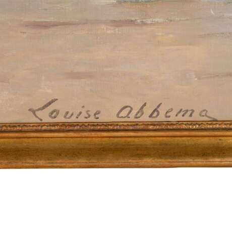 ABBÈMA, LOUISE (Étampes 1853-1927 Paris), "Porträt von Eleonora Duse vor Stadtkulisse mit Triumphbogen", - Foto 3