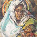 KOTEI, wohl AMON (1915-2011, Ghana), "Mother and Child - Mutter und Kind", - photo 1