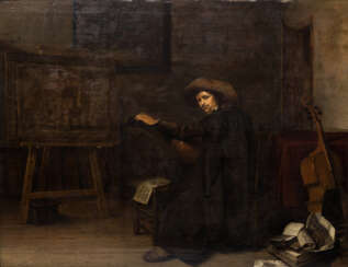 CODDE, PIETER JACOBSZ, attr. (Amsterdam 1599-1678 ebenda), "Der Künstler im Atelier",