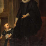 DEIKER, JOHANNES CHRISTIAN, attr. (Wetzlar 1822-1895 Düsseldorf), "Edelmann mit Kind", Kopie nach Anthonis van Dyck, - photo 1