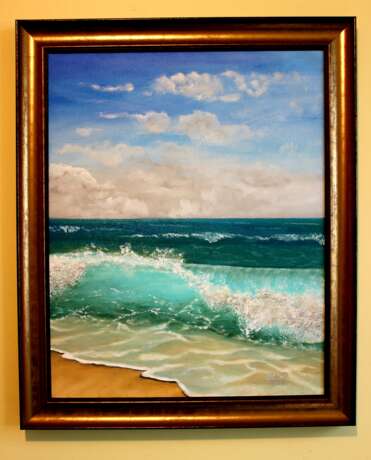 Картина «Волна», Холст, Масляные краски, Реализм, Морской пейзаж, 2020 г. - фото 3