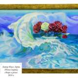 Море и розы.. Leinwand Acrylfarbe Symbolismus Landschaftsmalerei 2018 - Foto 1