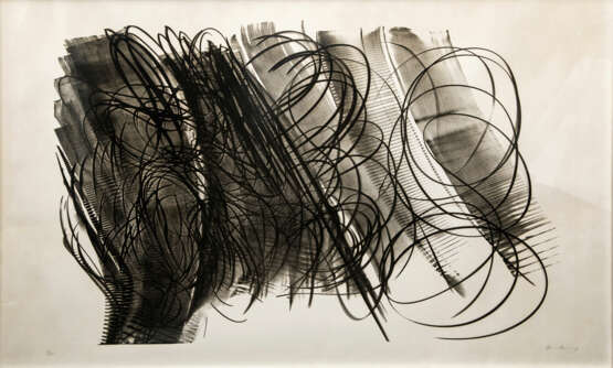 HARTUNG, HANS (1904-1989), "Spiralformen über Streifenkomposition", - photo 1