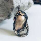 Pendant “Baroque pearl pendant in gold and silver”, Gold, Molding, Art Nouveau, 2020 - photo 1