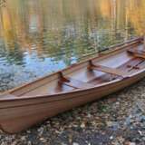 Boot „Hölzernes Ruderboot Whitehall“, Naturholz, Holzschnitzerei, Mythologisches, Vereinigte Staaten, 2019 - Foto 5