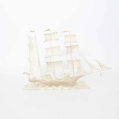 Segelschiff aus Silber - Foto 4