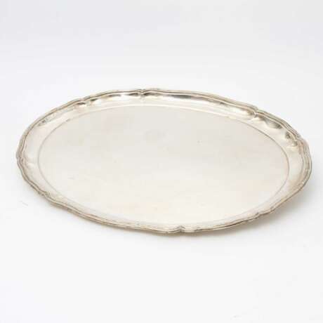 DRESDEN große ovale Tablett, 19. Jahrhundert - Foto 1