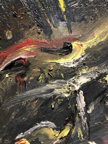 Картина Дым. Canvas on the subframe Oil paint Abstract Expressionism 2020 - photo 2