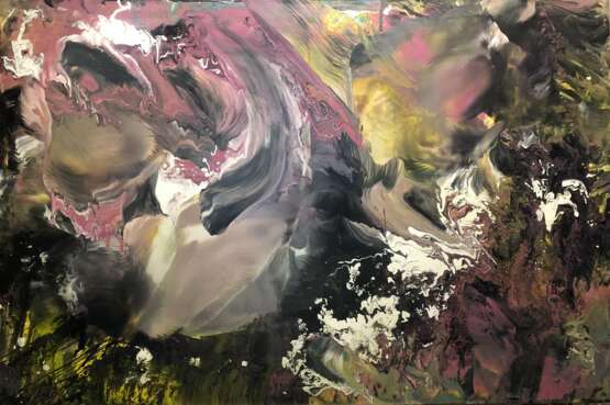Картина «Полет абстрактная интерьерная картина.», Холст на подрамнике, Акриловые краски, Абстрактный экспрессионизм, 2020 г. - фото 1