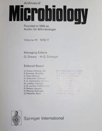 Archives of microbiology. - photo 1