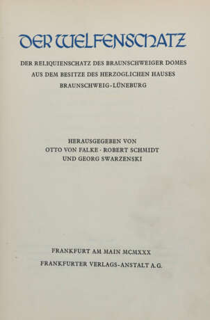 Falke, O.v., R.Schmidt u. G.Swarzenski. - Foto 1