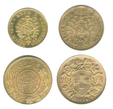 4 золотые монеты - фото 1