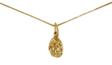 750 yellow gold nugget