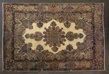Orientteppich. LAVAR/PERSIEN, 1920er/30er Jahre, ca. 371x262 cm