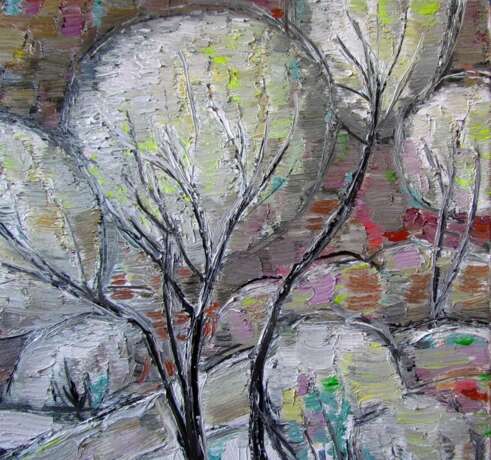 Зимние деревья Canvas Oil paint Postmodern Landscape painting 2018 - photo 2