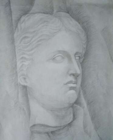 Dessin «Aphrodite», Papier, Crayon, Portrait, Biélorussie, 1990 - photo 1