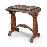 A WILLIAM IV BRAZILIAN ROSEWOOD AND SPECIMEN HARDSTONE-INLAID TABLE - Foto 2