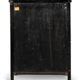 A PAIR OF CHINESE MOTHER-OF-PEARL, SOAPSTONE, AND HARDSTONE-INLAID BLACK-LACQUER CABINETS - фото 4