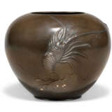 A JAPANESE MIXED-METAL AND PATINATED-BRONZE BOWL - photo 1