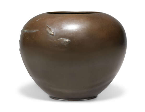 A JAPANESE MIXED-METAL AND PATINATED-BRONZE BOWL - фото 2